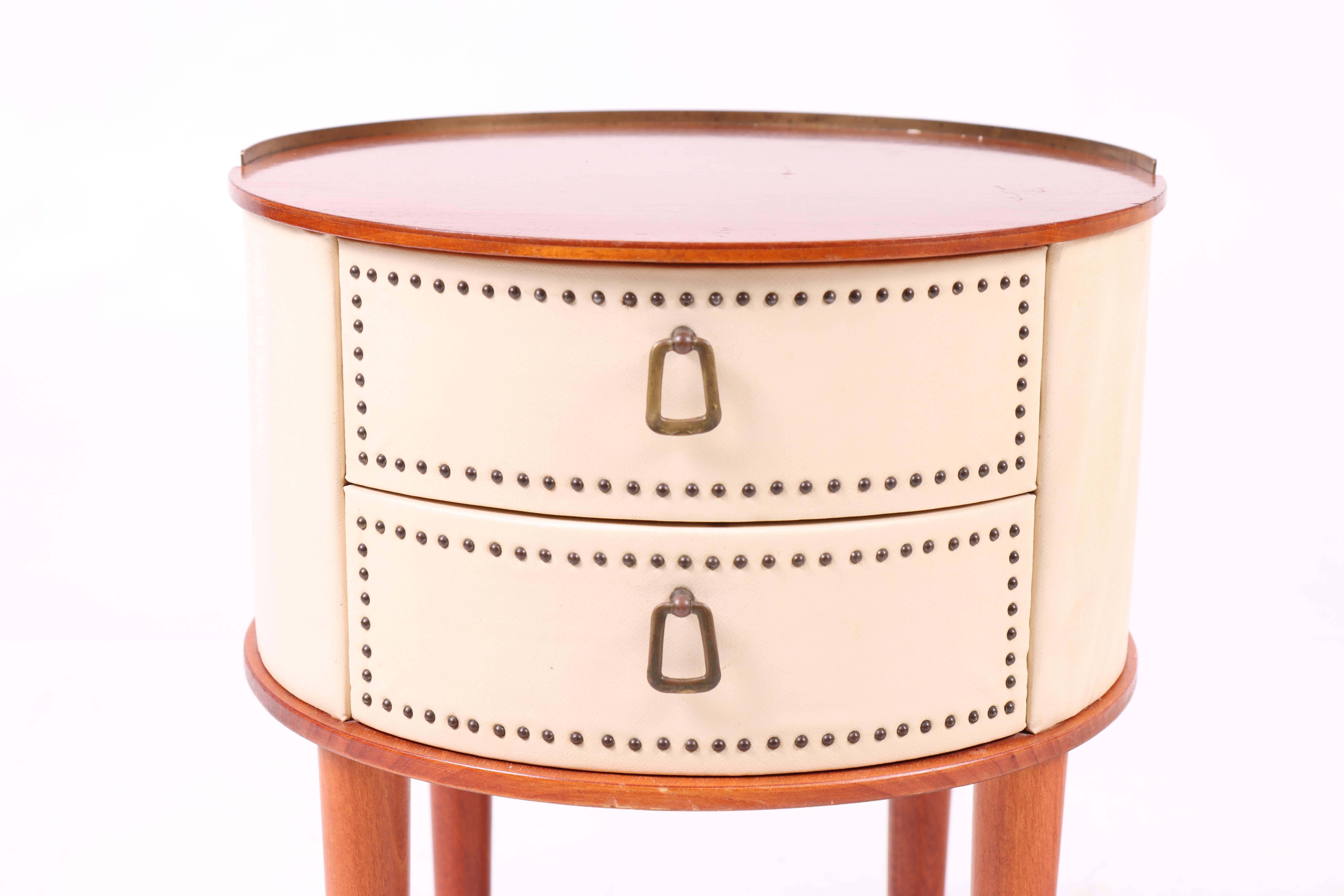 Scandinavian Modern Pair of Swedish Midcentury Nightstands Designed by Halvdan Petterson