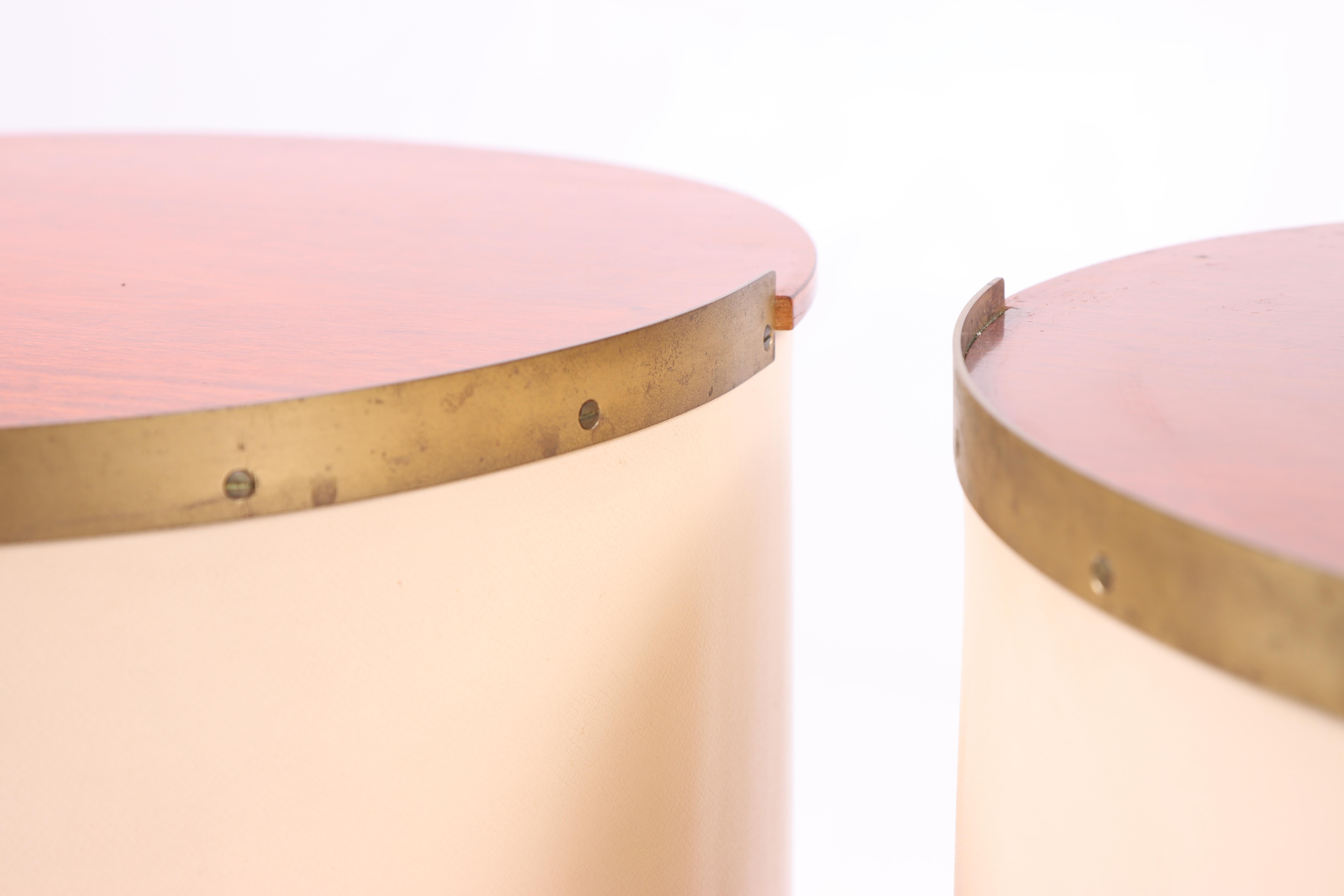 Pair of Swedish Midcentury Nightstands Designed by Halvdan Petterson 1