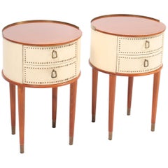 Pair of Swedish Midcentury Nightstands Designed by Halvdan Petterson