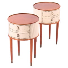 Pair of Swedish Midcentury Nightstands Designed by Halvdan Petterson