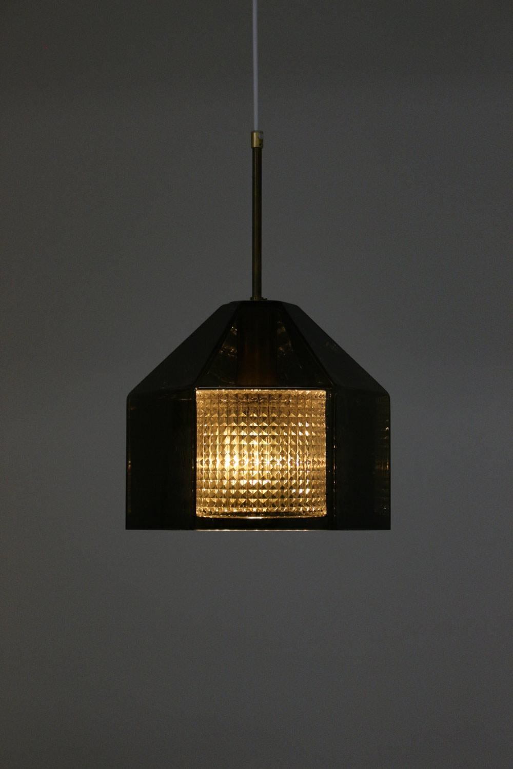 Pair of Swedish Midcentury Pendants by Carl Fagerlund for Orrefors 1