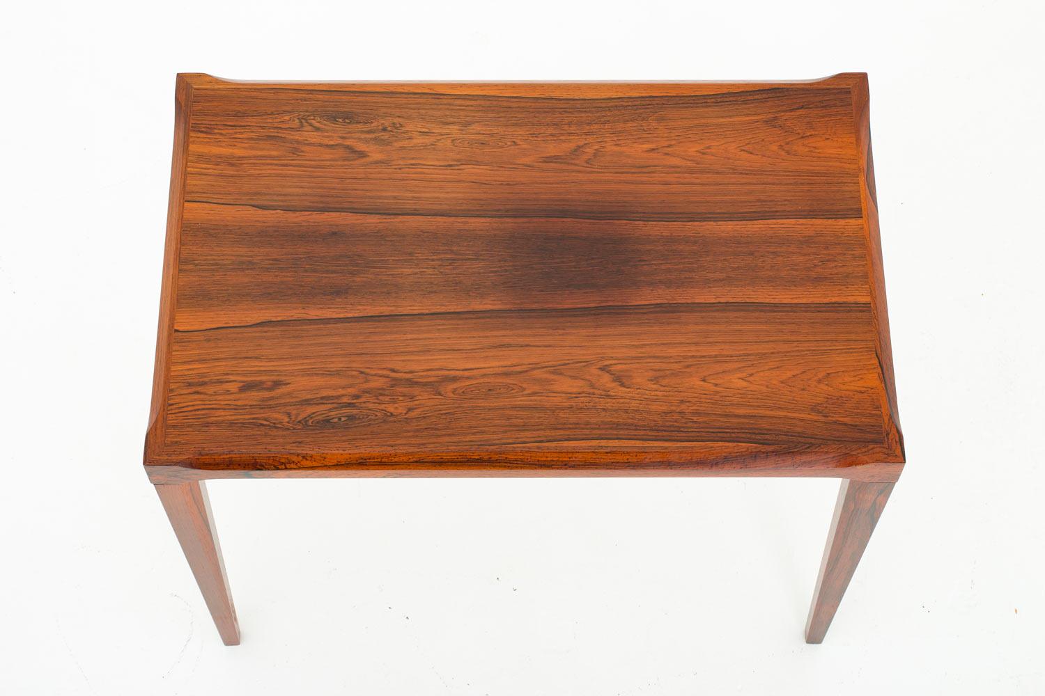 Pair of Swedish Midcentury Side Tables in Rosewood 1