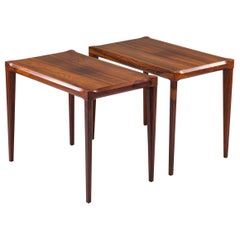 Pair of Swedish Midcentury Side Tables in Rosewood