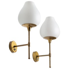 Pair of Swedish Midcentury Wall Lamps by Alf Svensson for Bergboms