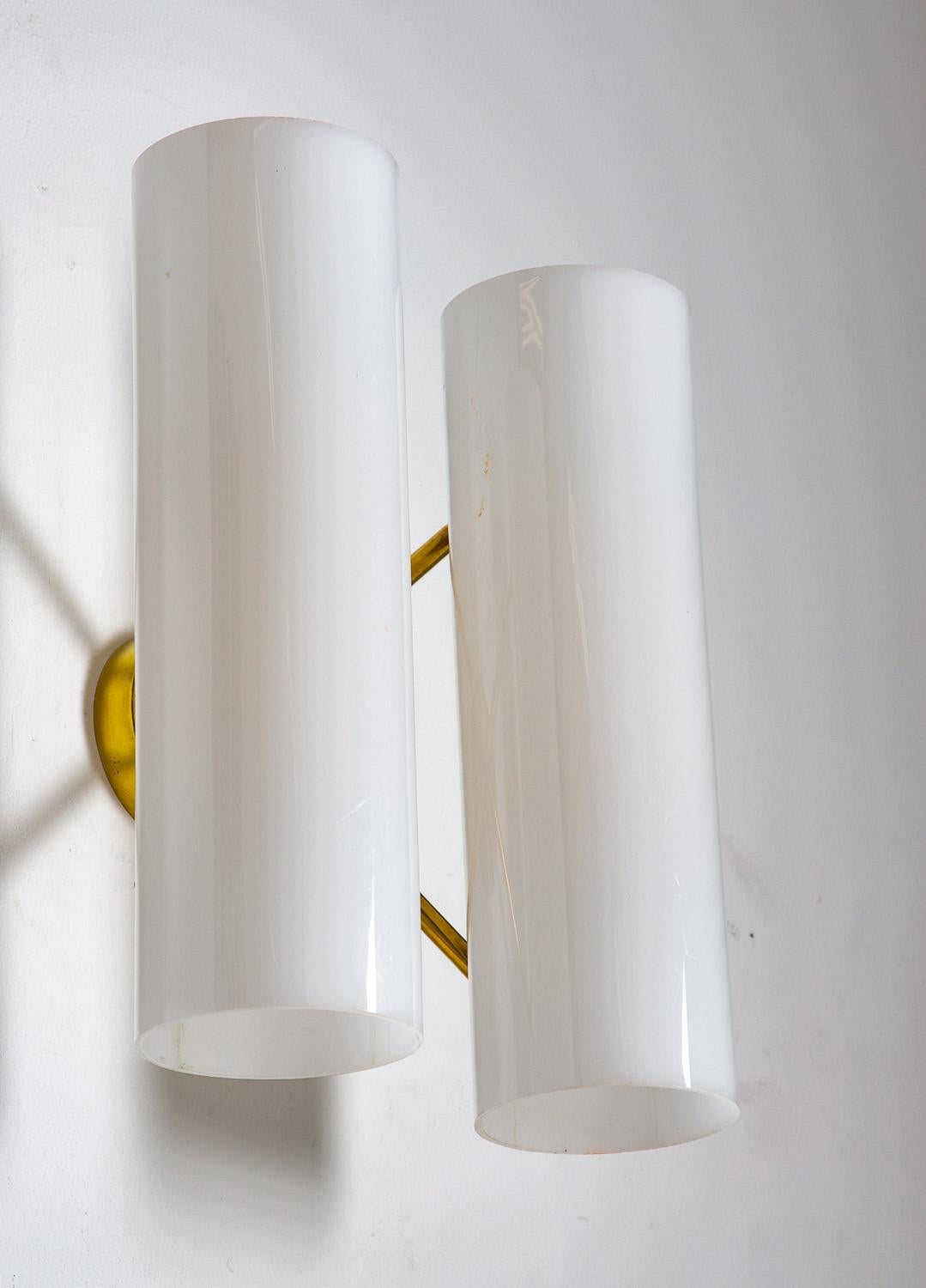 Mid-Century Modern Pair of Swedish Midcentury Wall Lamps by Hans Bergström for Ateljé Lyktan