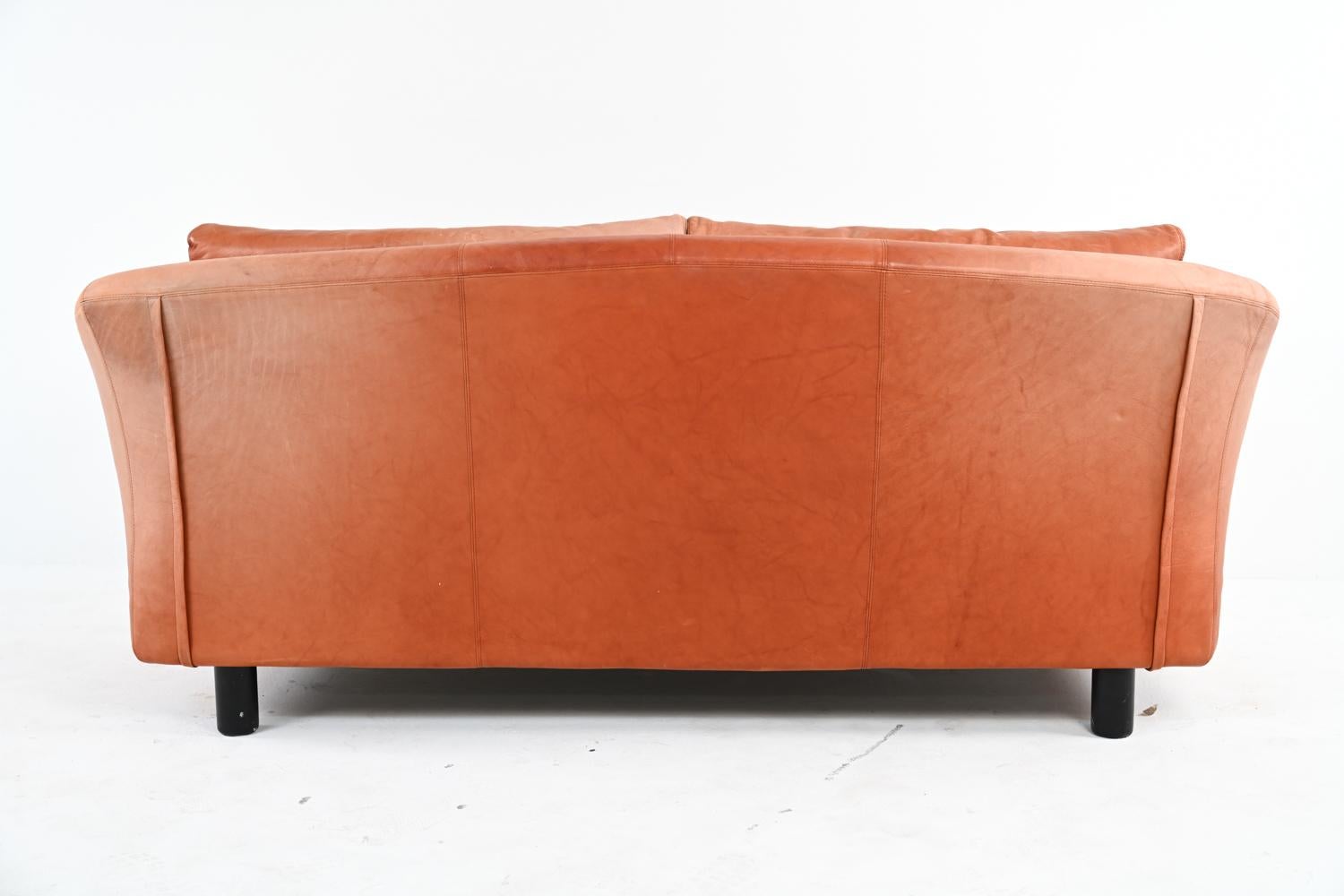 Pair of Swedish Modern Leather Sofas by Dux, c. 1970's 7
