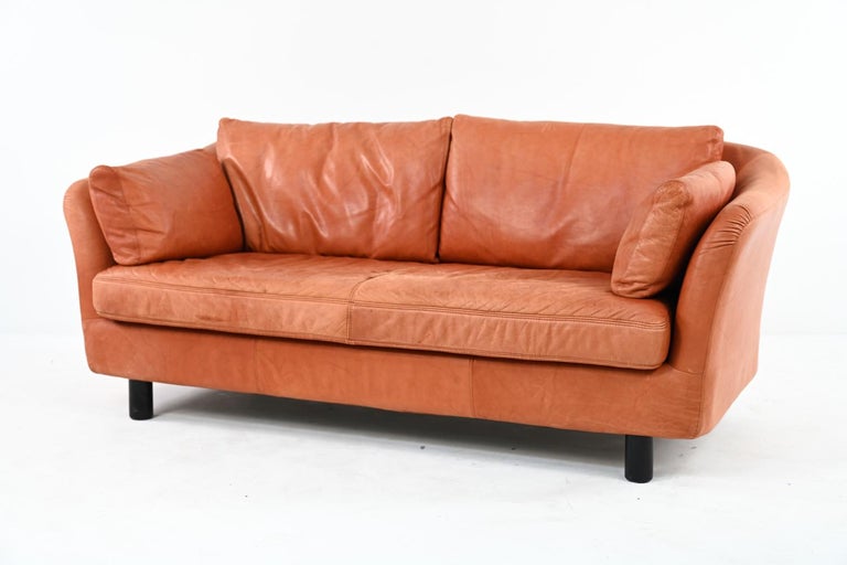 Late 20th Century Pair of Swedish Modern Leather Sofas by Dux, c. 1970's