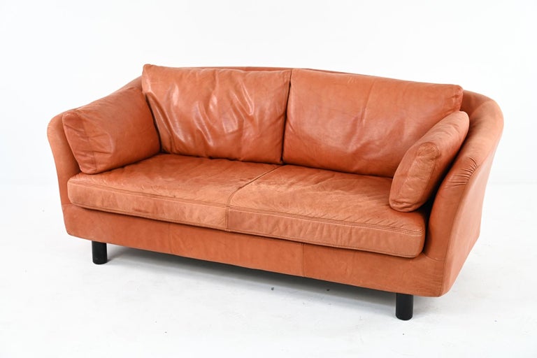 Pair of Swedish Modern Leather Sofas by Dux, c. 1970's 1