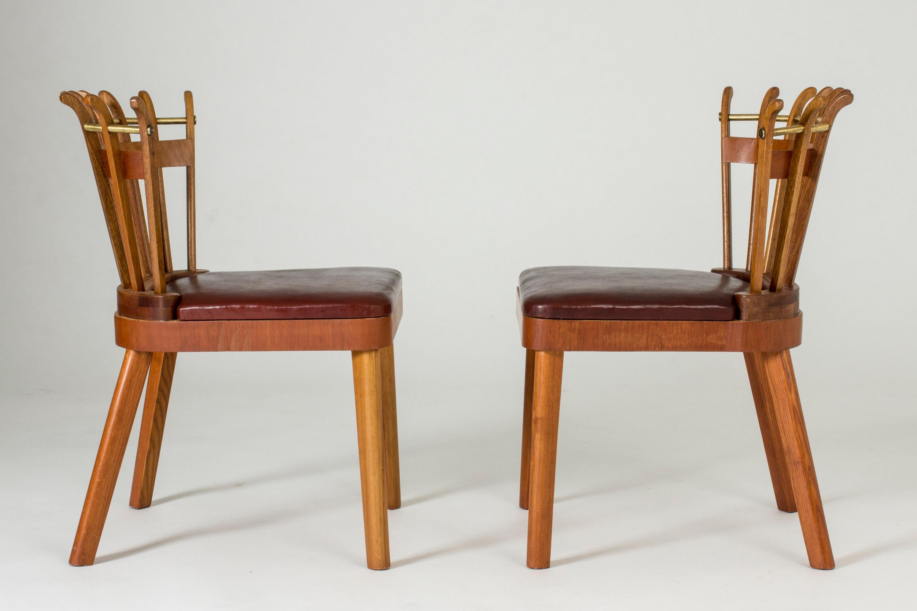 Scandinavian Modern Pair of Swedish Modern Occasional Chairs, Sweden, 1946