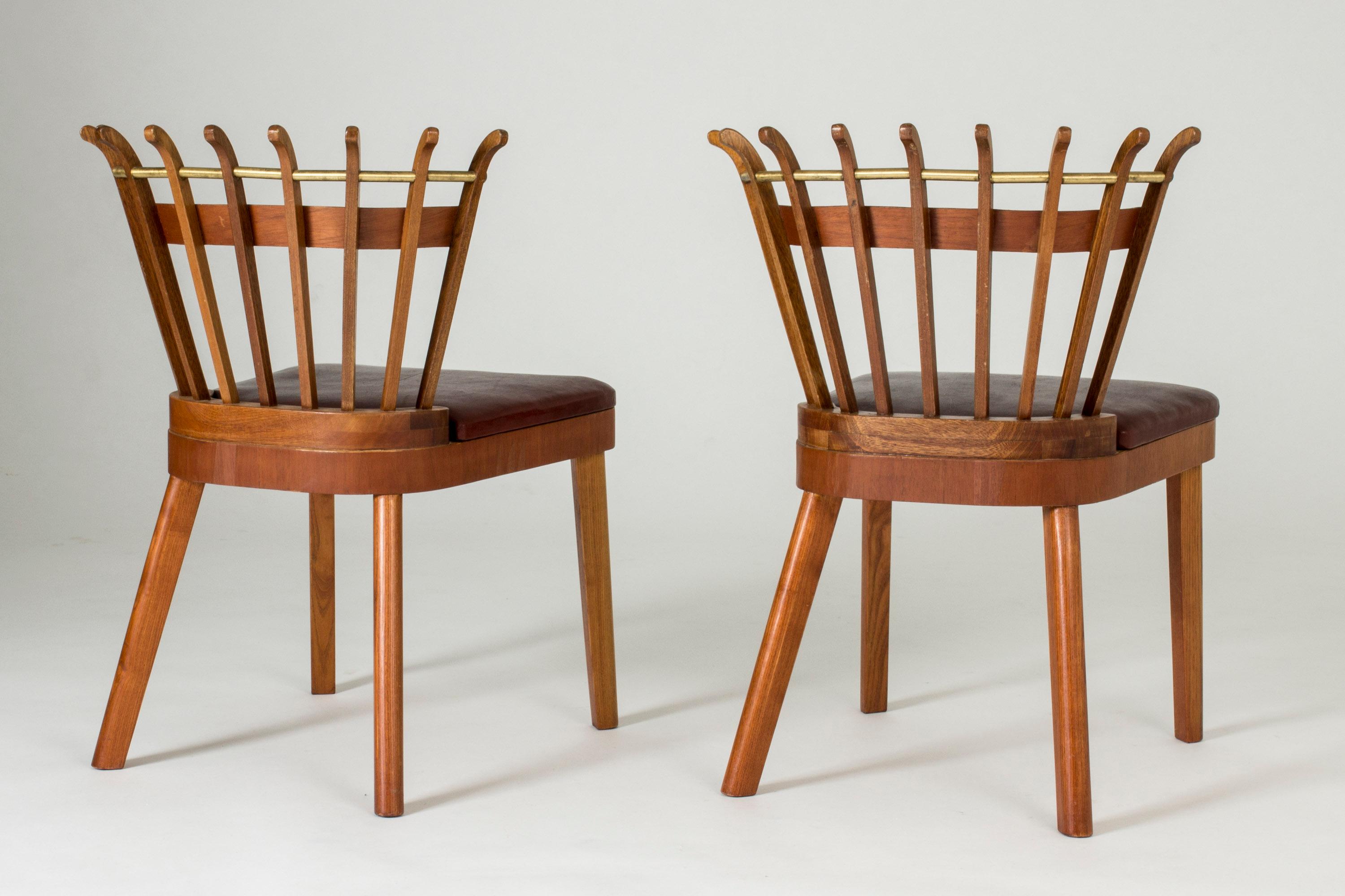 Pair of Swedish Modern Occasional Chairs, Sweden, 1946 In Good Condition In Stockholm, SE