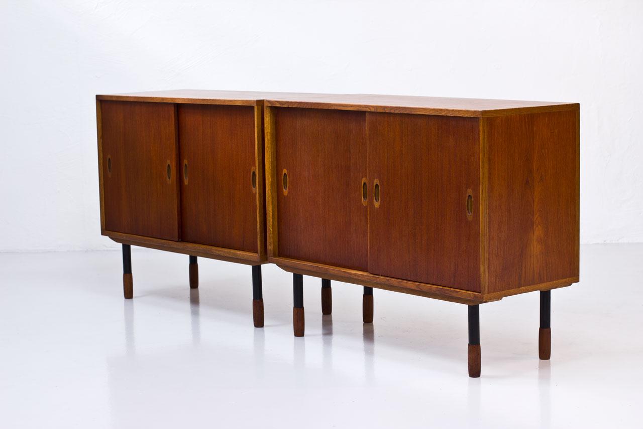 Pair of Swedish Modern Sideboards by Westbergs Möbler In Good Condition In Stockholm, SE