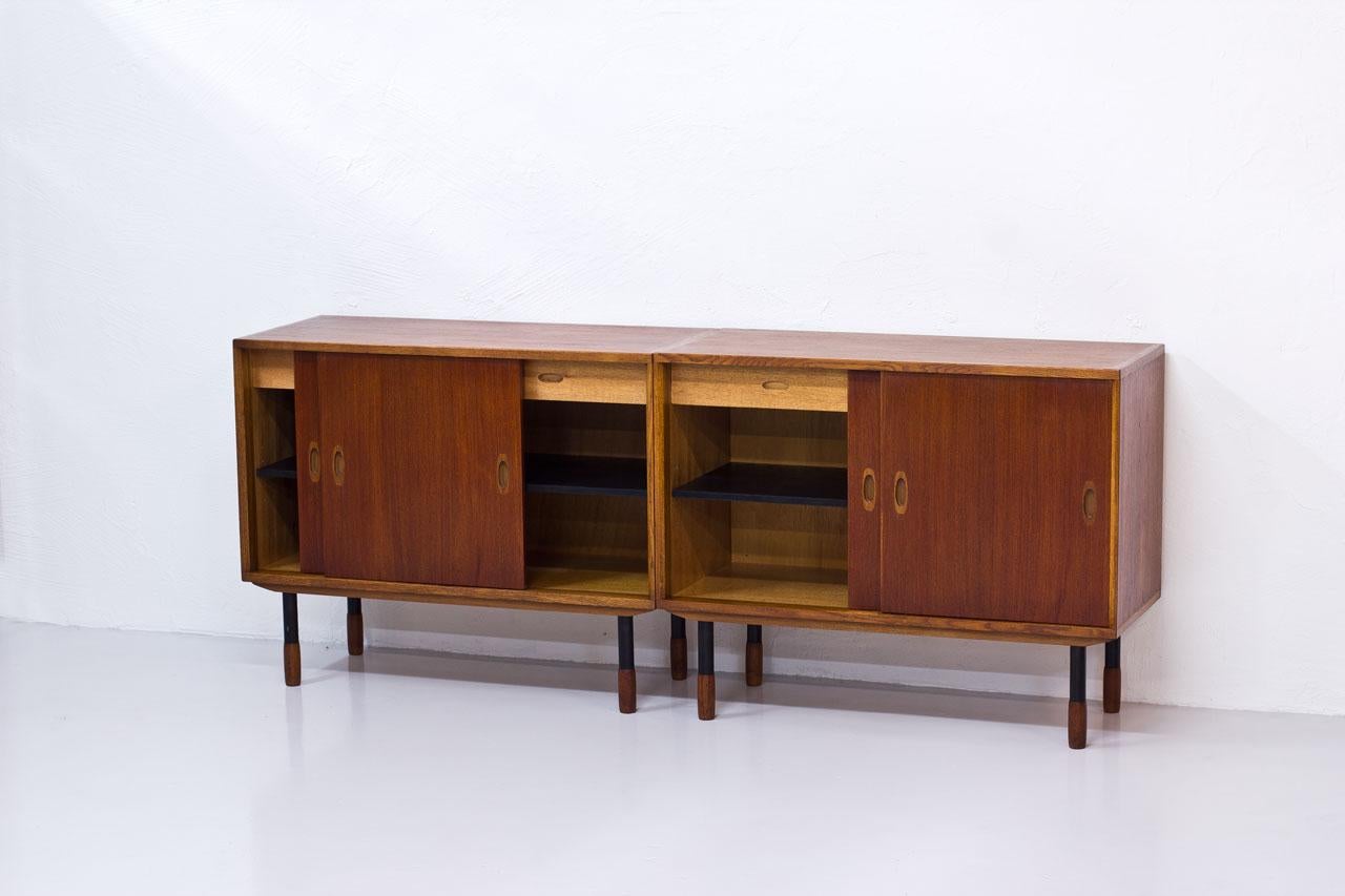 Oak Pair of Swedish Modern Sideboards by Westbergs Möbler