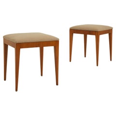 Pair of Swedish Modern Stools Pair of Swedish Modern Stools