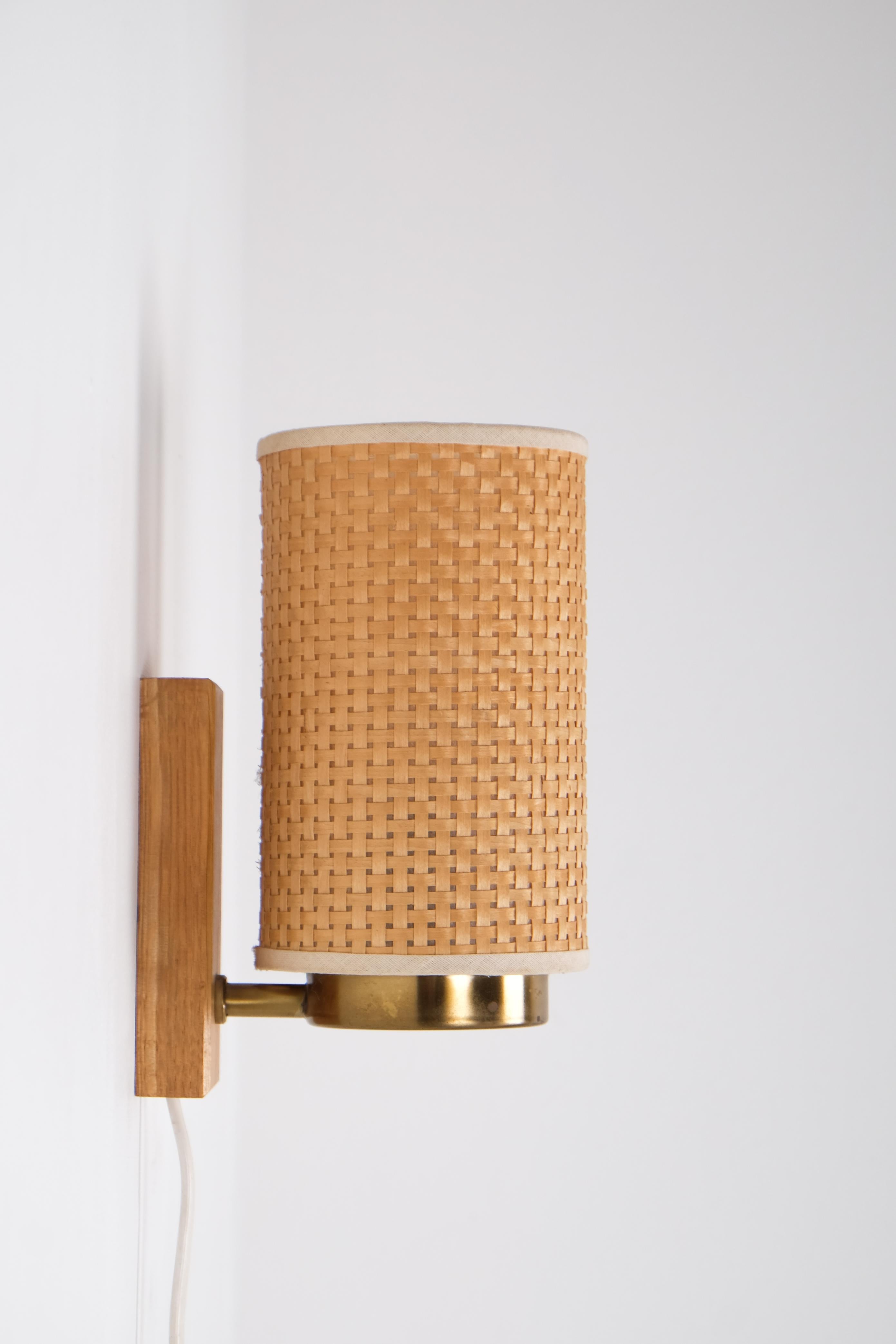 Scandinavian Modern Pair of Swedish Modern Wall Lamps, 1950s For Sale