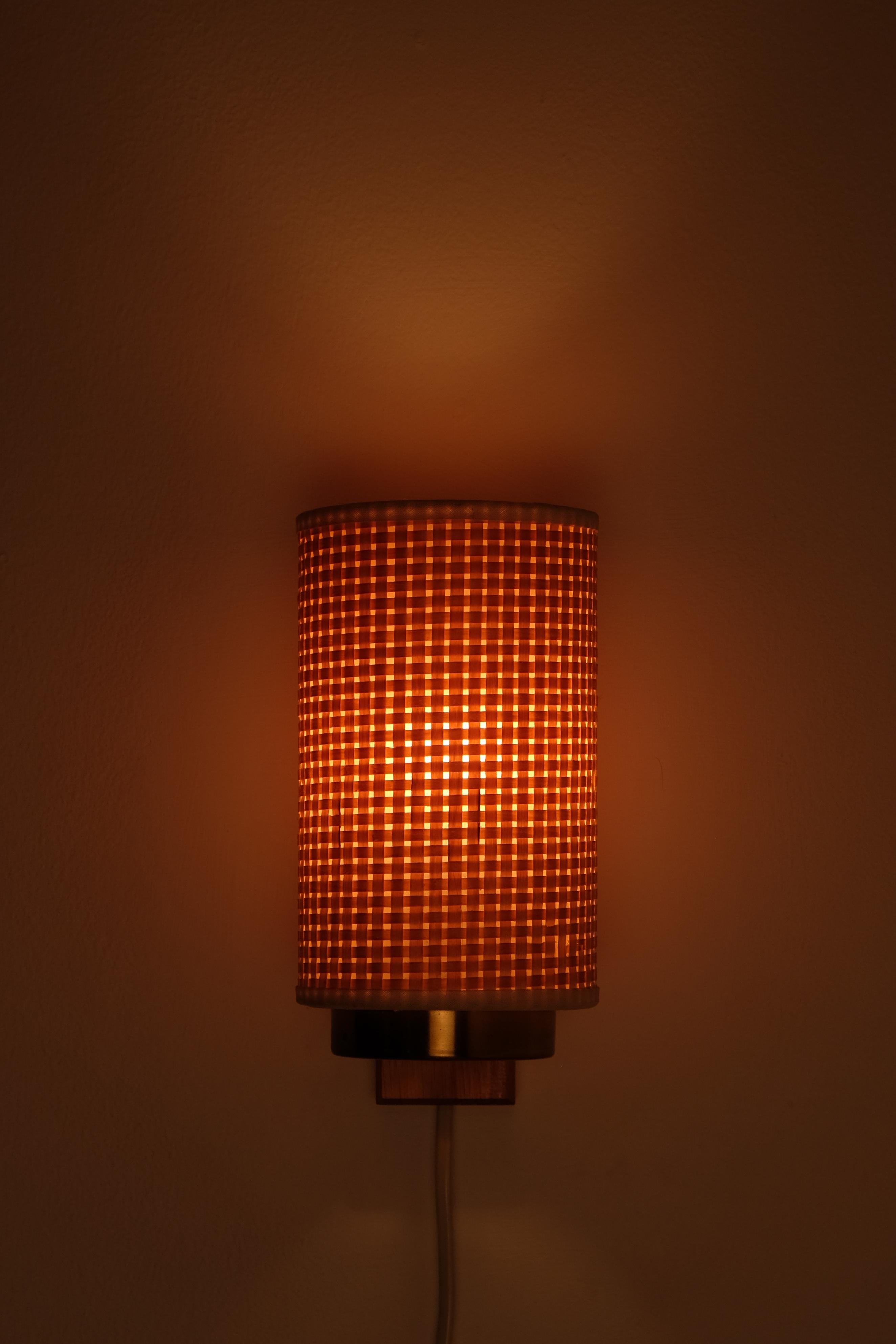 Pair of Swedish Modern Wall Lamps, 1950s In Good Condition For Sale In Stockholm, SE