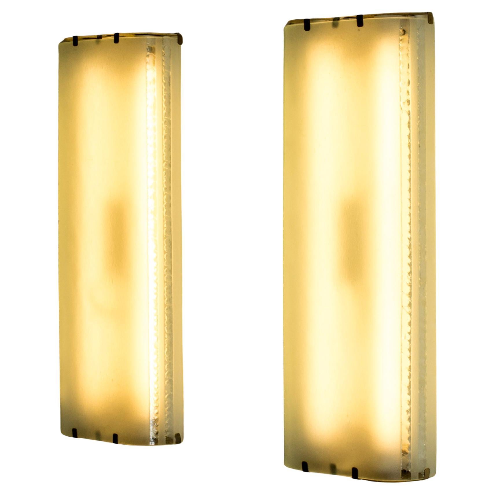 Pair of Swedish Modern Wall Lamps, Sweden, 1940s For Sale
