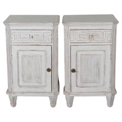 Pair of Swedish Neoclassical Painted Nightstands, circa 1880