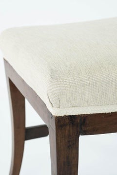 Schwedische neoklassizistische Hocker aus Buche, Paar