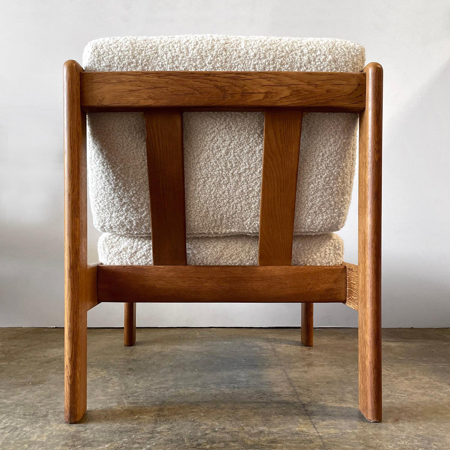 Pair of Swedish Oak Lounge Chairs 2