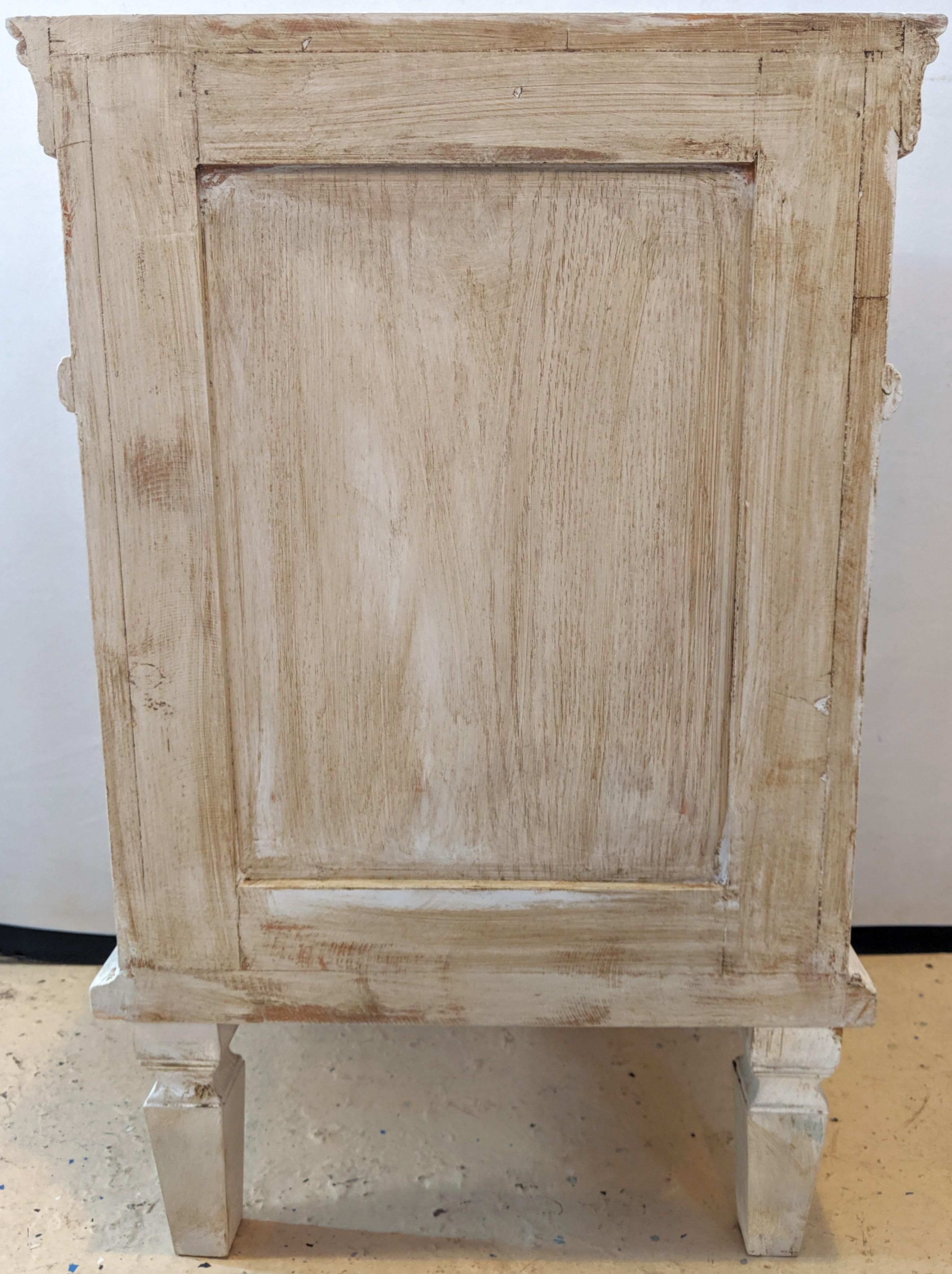 Pair of Swedish Paint Decorated End Tables or Nightstands 3
