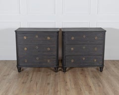 Pair of Swedish Painted Chests of Drawers, Circa 1880