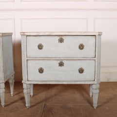 Pair of Swedish Painted Commodes