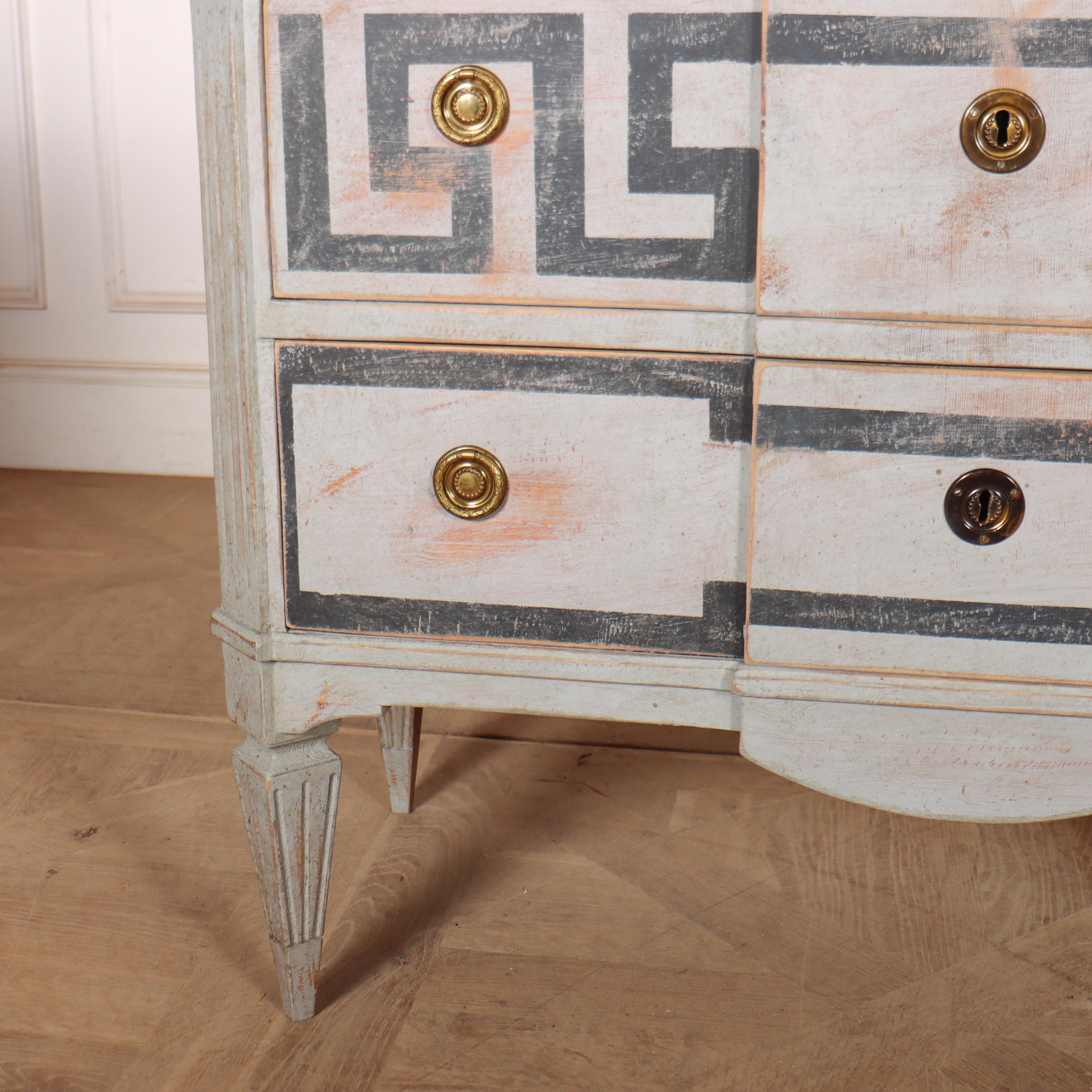 Pair of Swedish Painted Commodes In Good Condition In Leamington Spa, Warwickshire