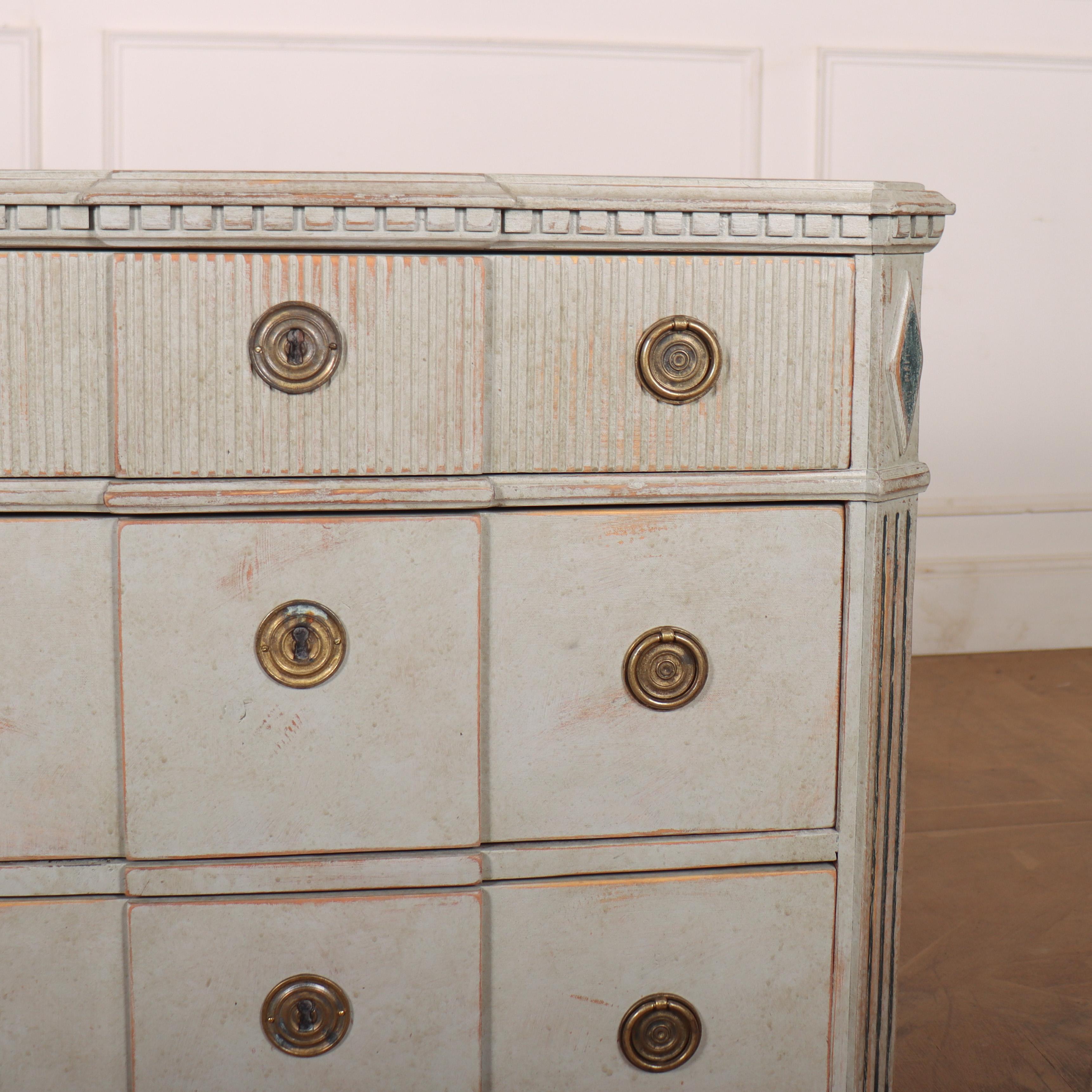 Pine Pair of Swedish Painted Commodes
