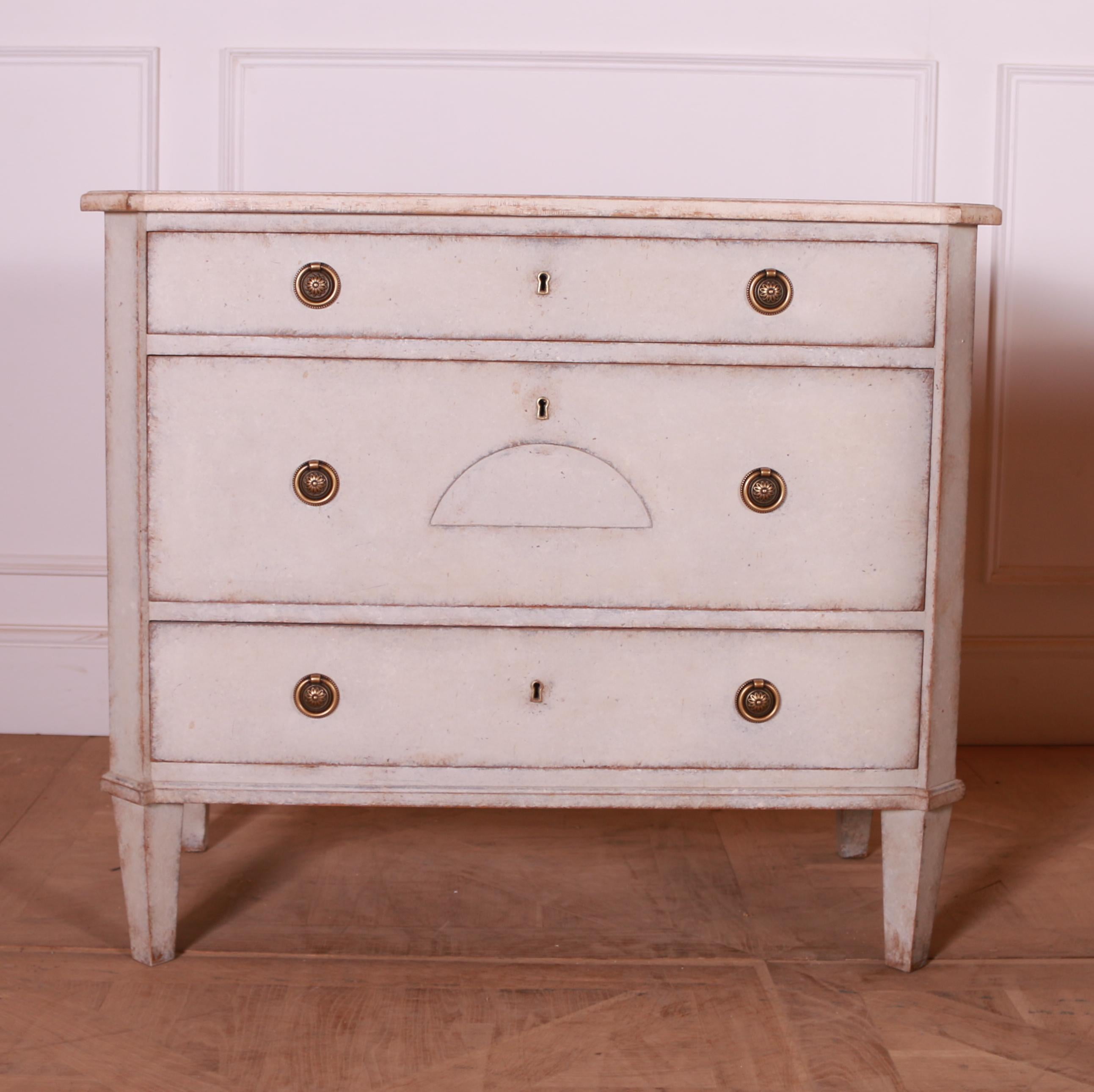 Beech Pair of Swedish Painted Commodes