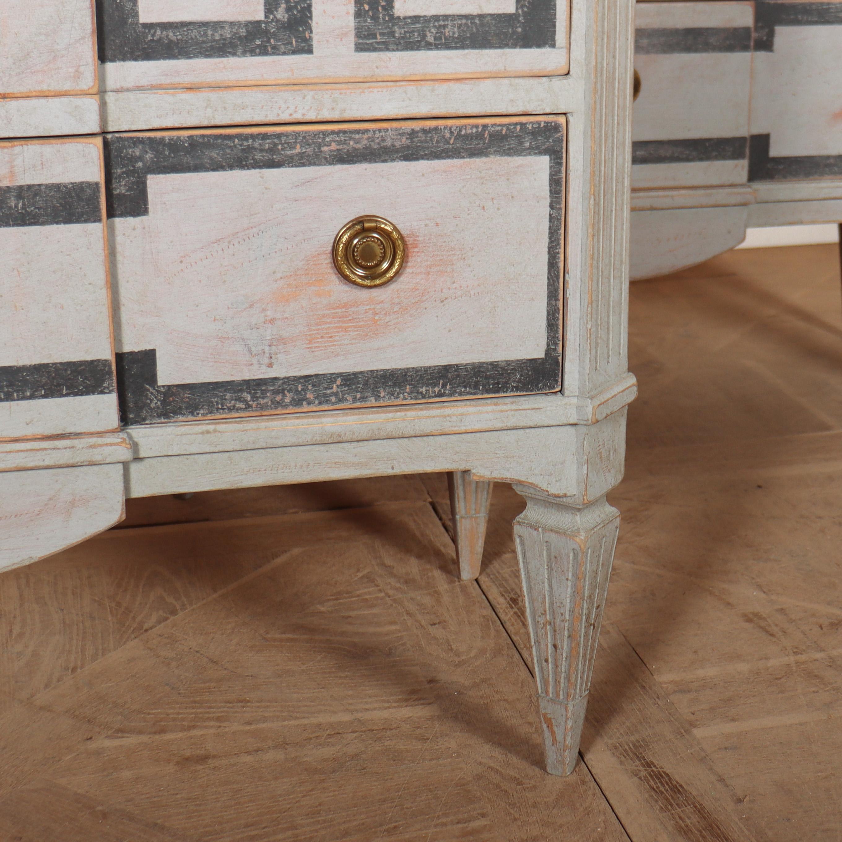 Pair of Swedish Painted Commodes 1