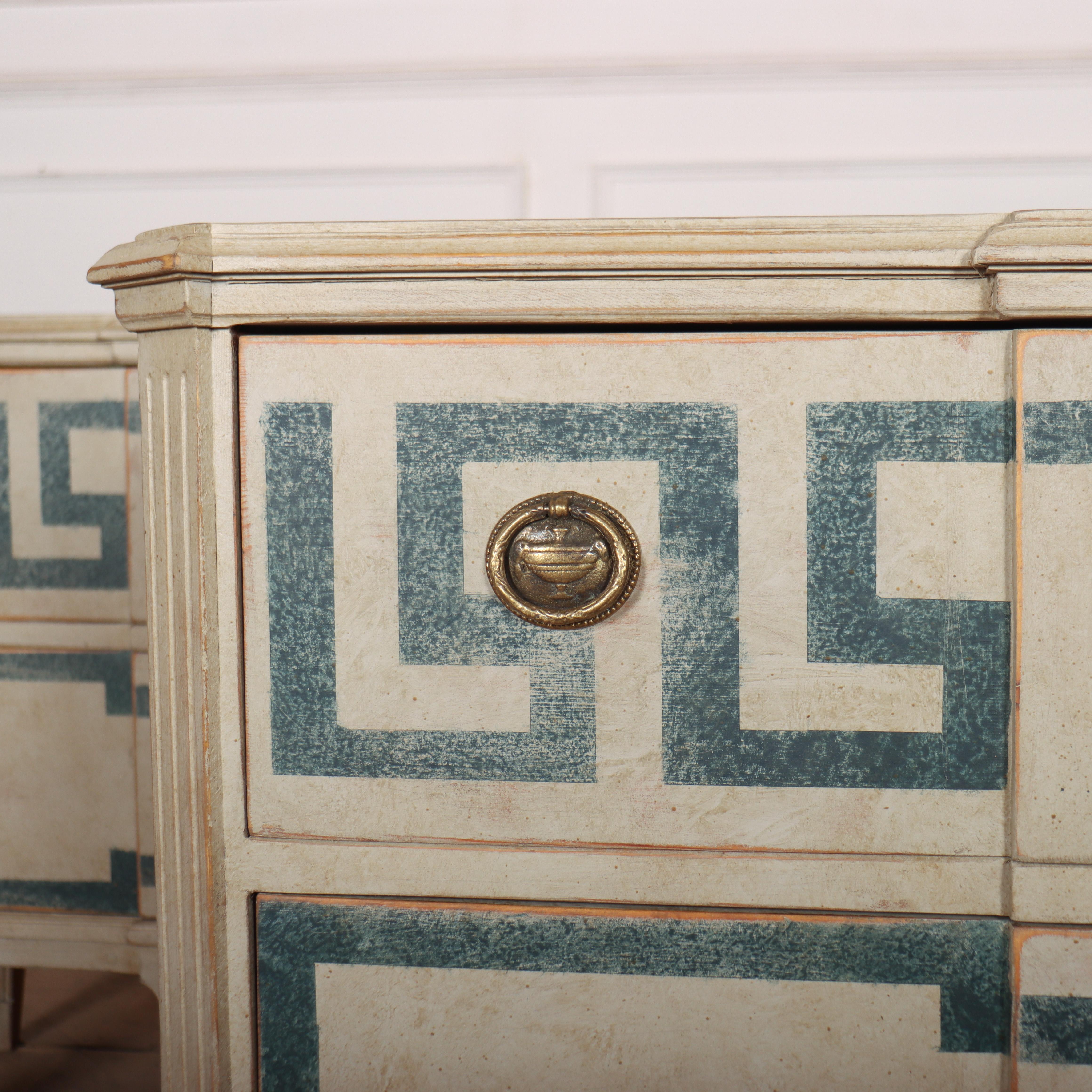 Pair of Swedish Painted Commodes 1