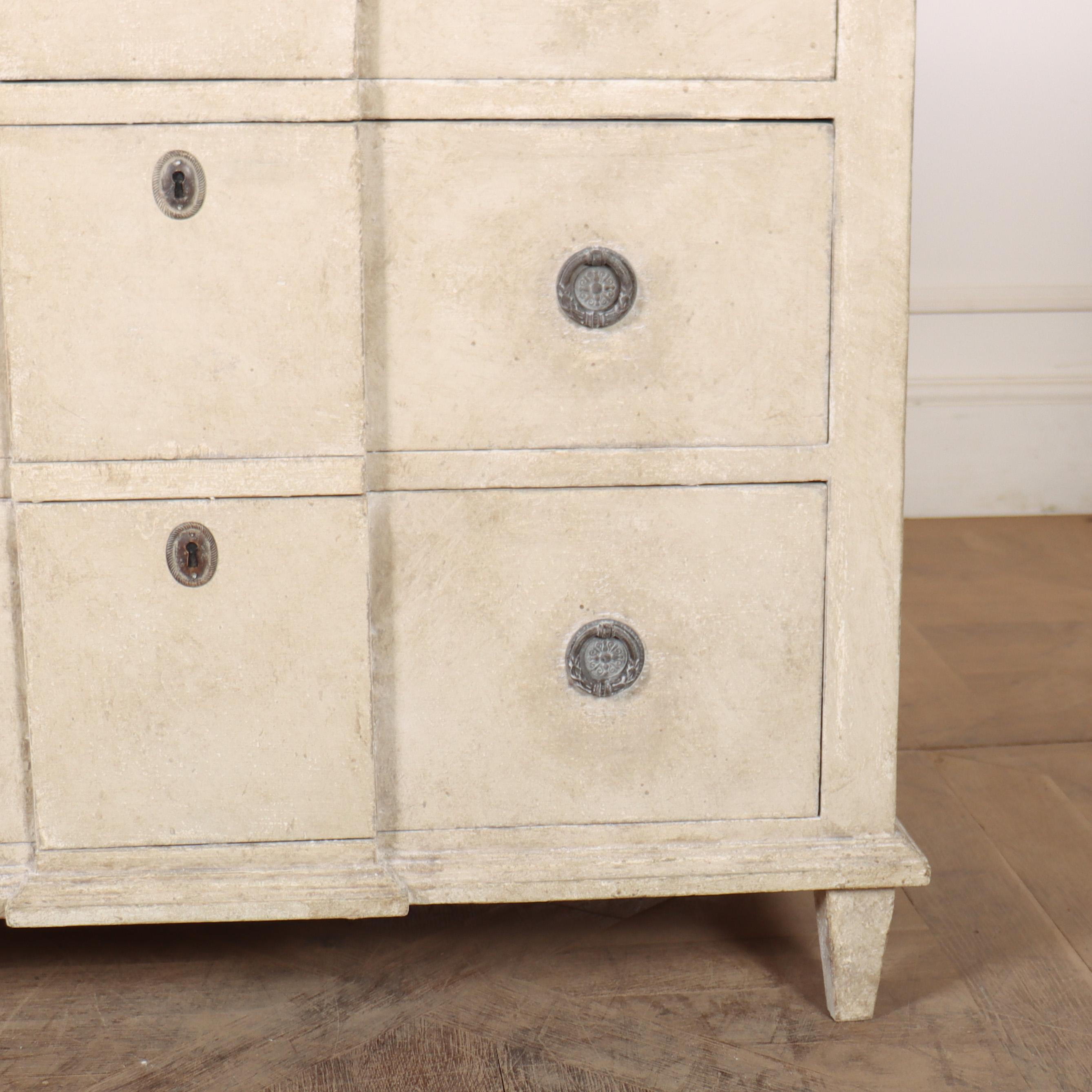 Pine Pair of Swedish Painted Commodes For Sale