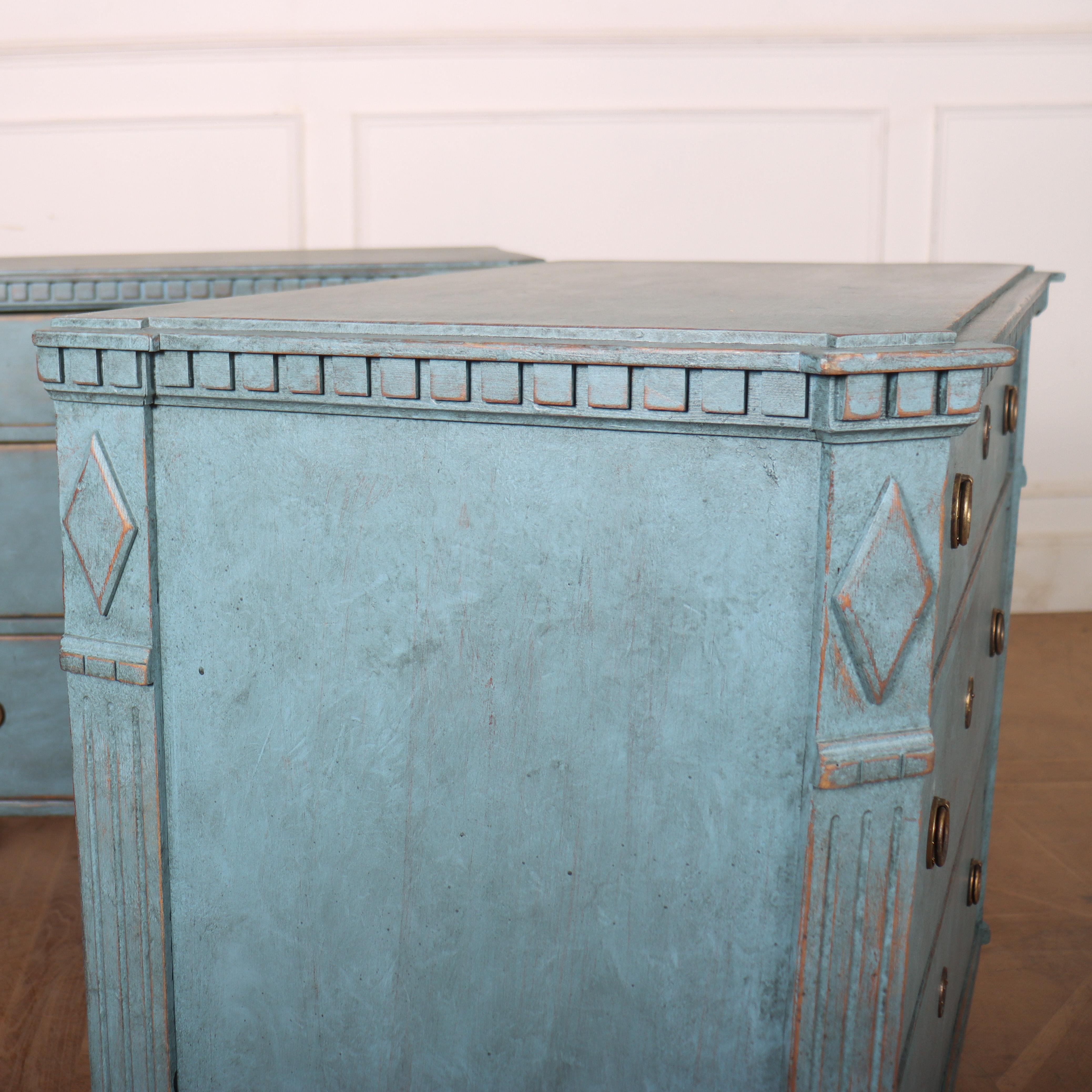 Pair of Swedish Painted Commodes 2
