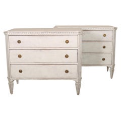 Pair of Swedish Painted Commodes Pair of Swedish Painted Commodes