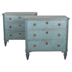Pair of Swedish Painted Commodes