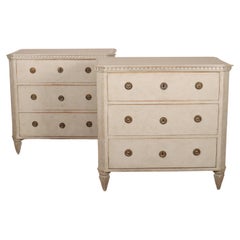 Pair of Swedish Painted Commodes