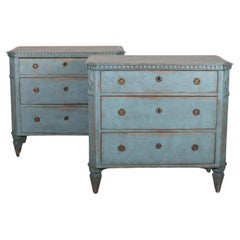 Pair of Swedish Painted Commodes