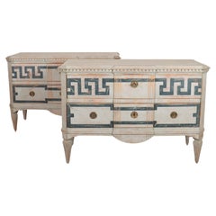 Pair of Swedish Painted Commodes