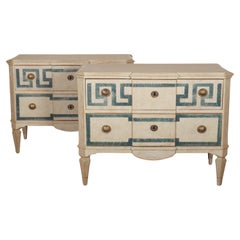 Pair of Swedish Painted Commodes