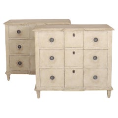 Pair of Swedish Painted Commodes