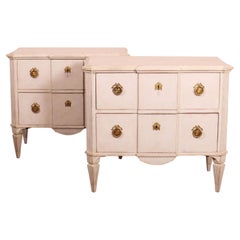 Pair of Swedish Painted Commodes