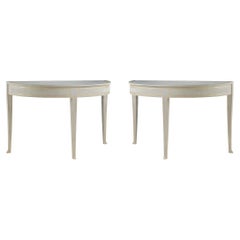 Pair of Swedish Painted Console Tables