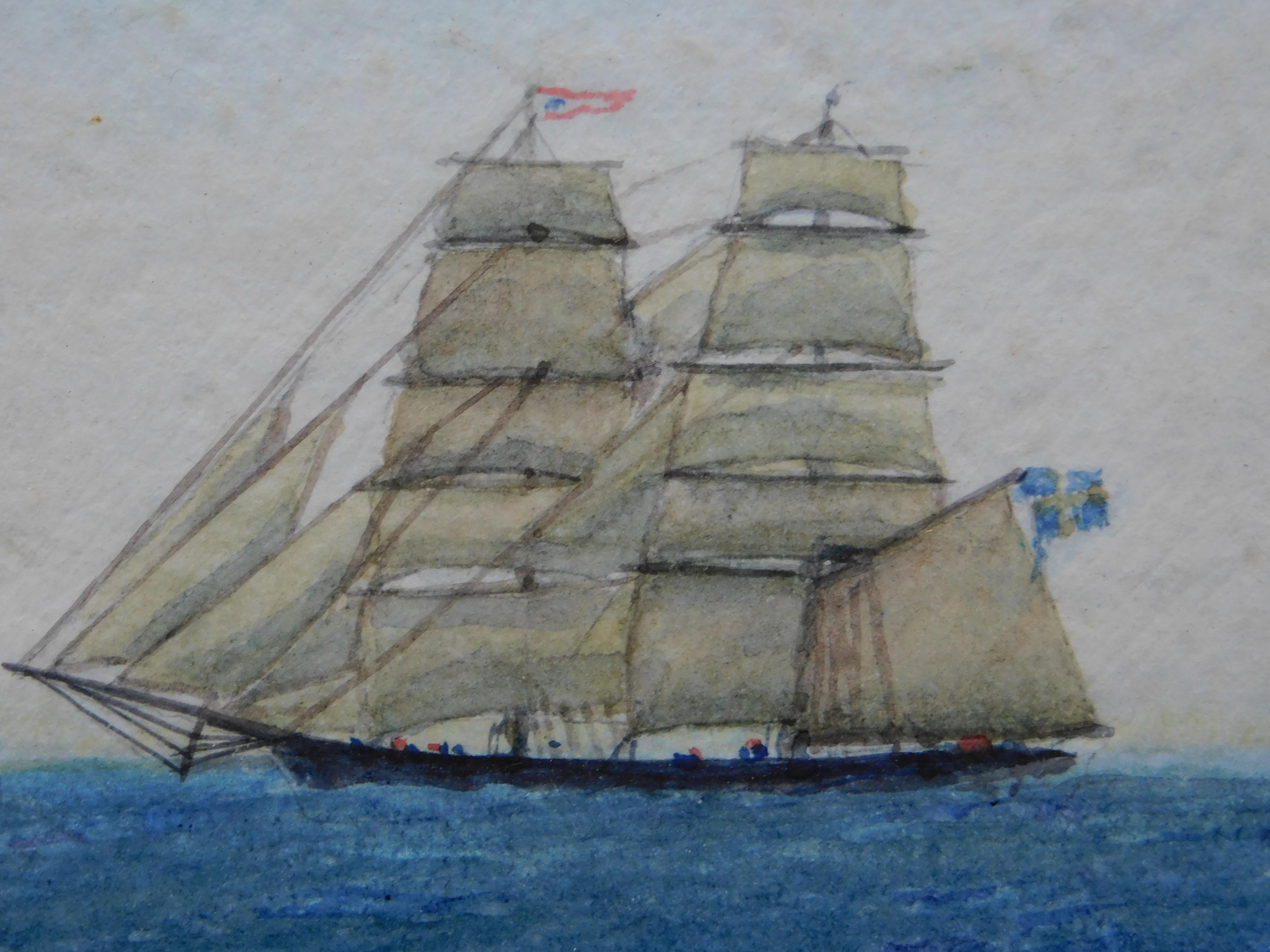 paintings of ships at sea