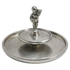 Pair of Swedish Pewter Tazza Dishes by Edvin Ollers, 1928