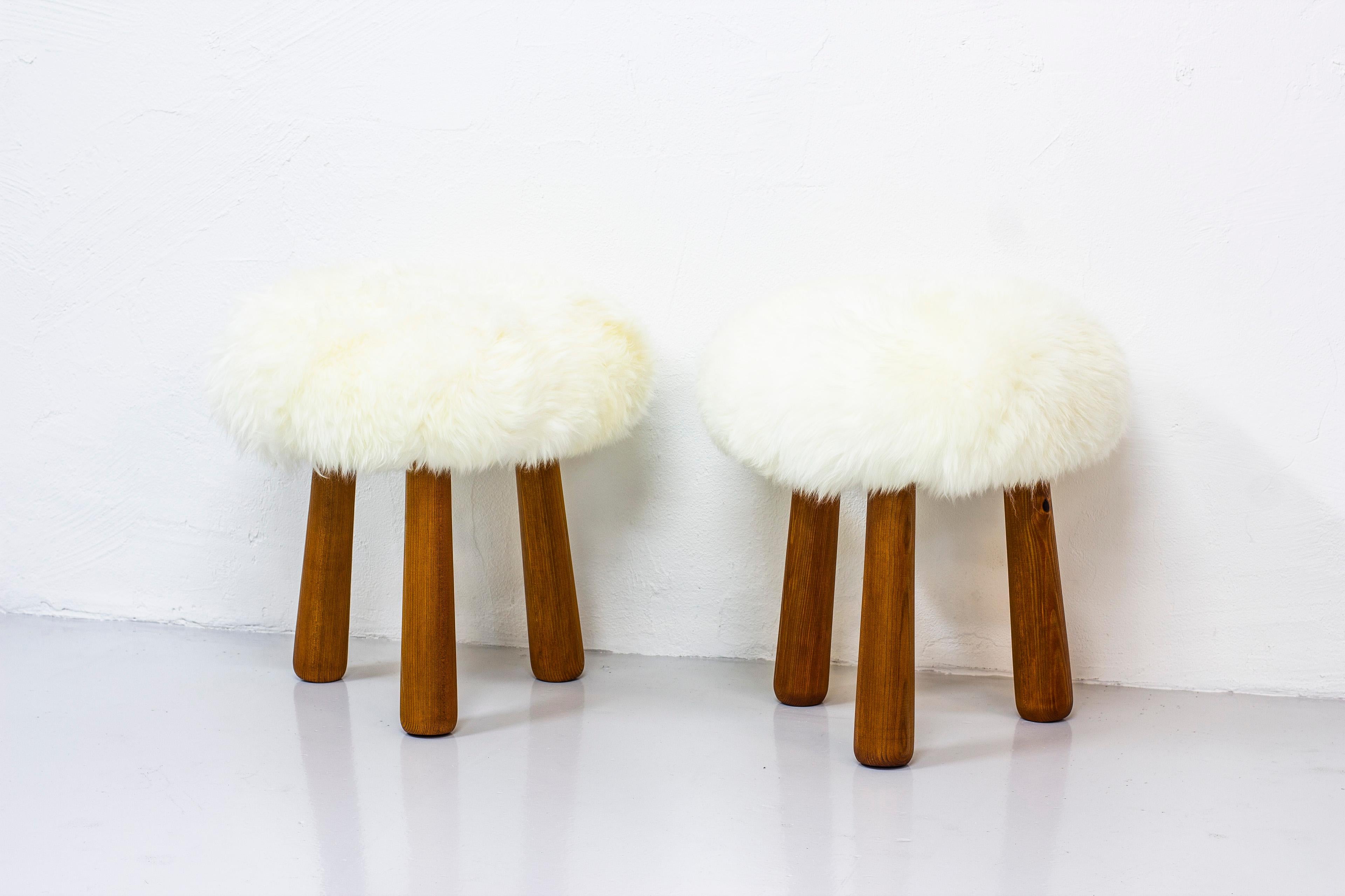 Pair of stools made in the 