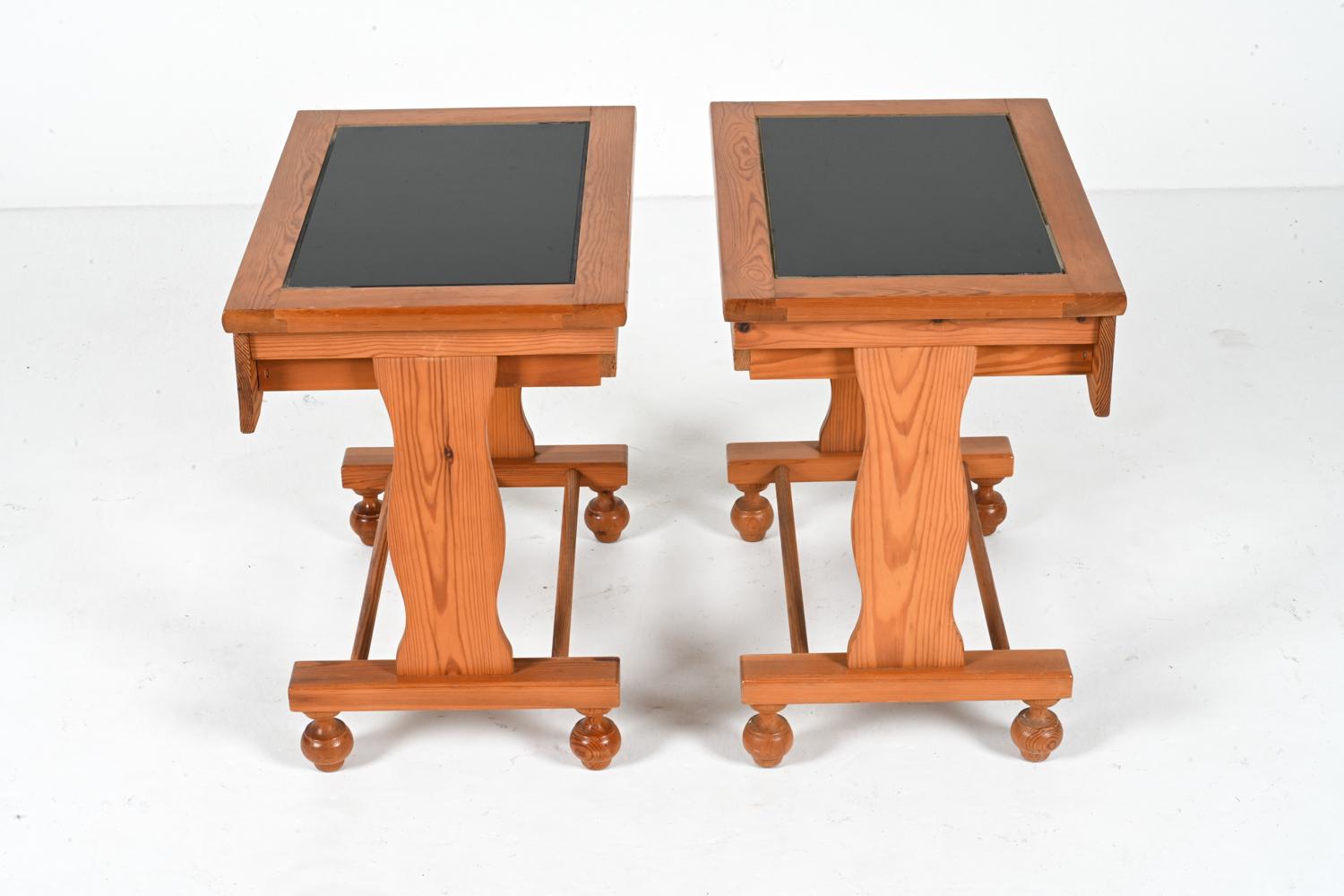 Pair of Swedish Pine Nightstands or End Tables, c. 1980's  For Sale 5