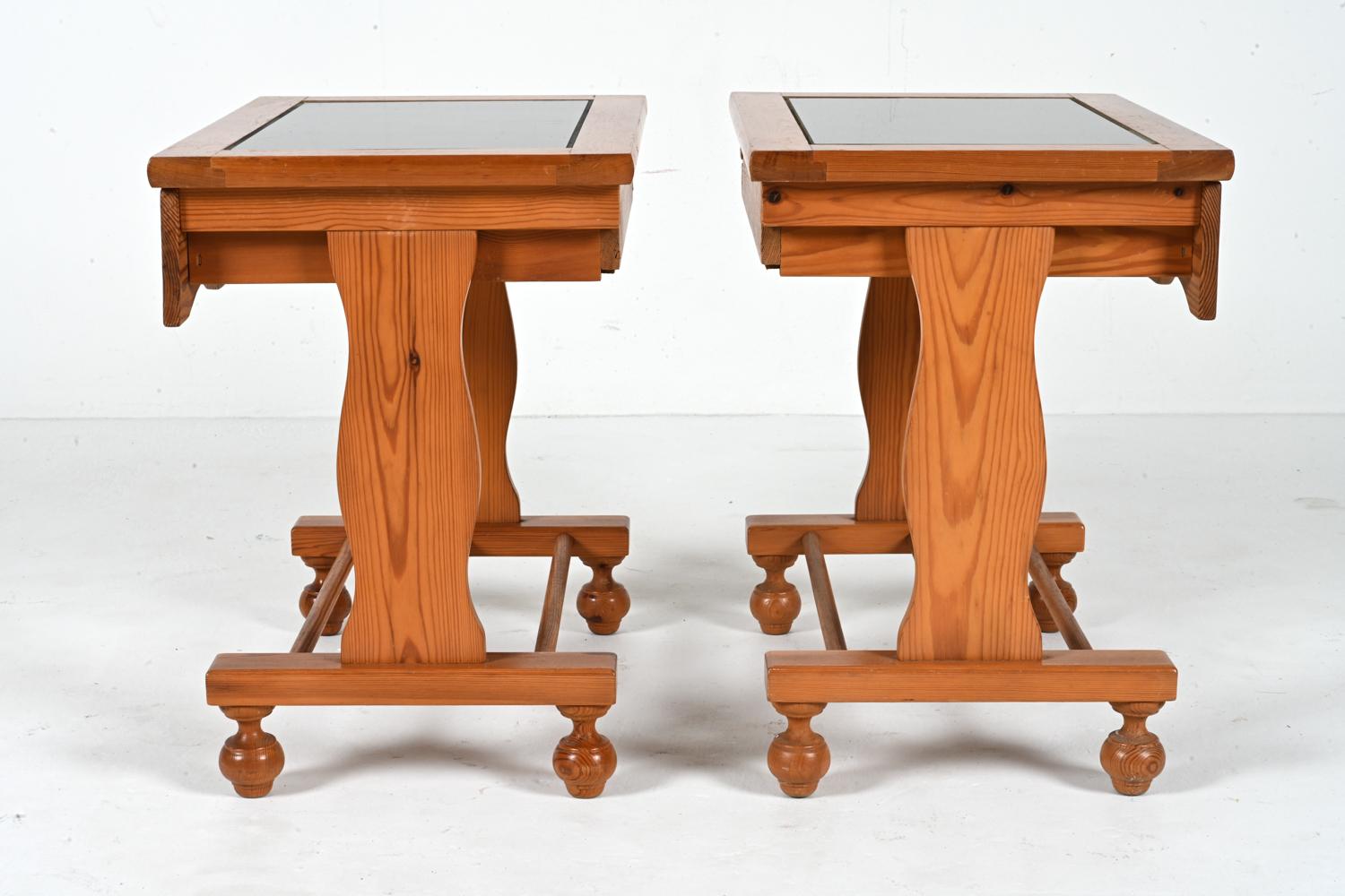 Pair of Swedish Pine Nightstands or End Tables, c. 1980's  For Sale 6
