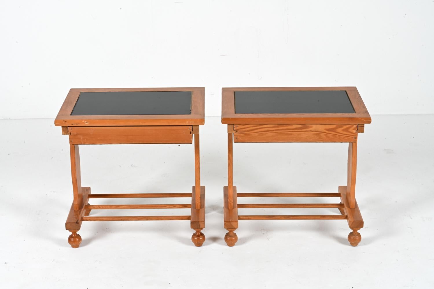 Pair of Swedish Pine Nightstands or End Tables, c. 1980's  For Sale 8
