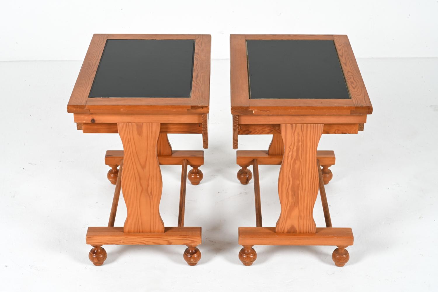 Pair of Swedish Pine Nightstands or End Tables, c. 1980's  For Sale 11