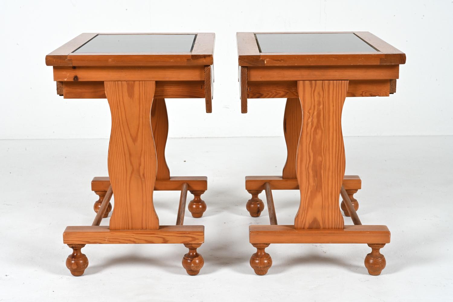 Pair of Swedish Pine Nightstands or End Tables, c. 1980's  For Sale 12